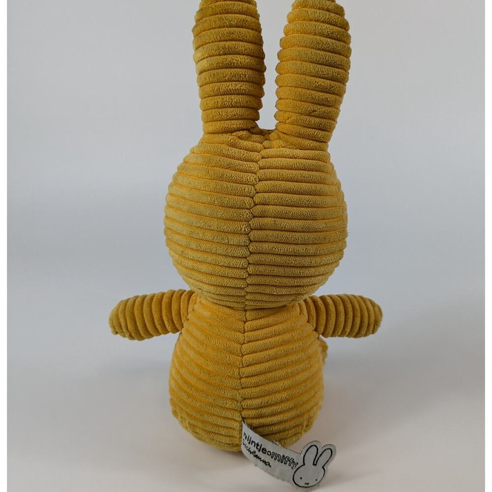 Miffy Corduroy Stuffed Bunny Buttercream Rabbit Plush Nijntje Official Yellow - Picture 3 of 13